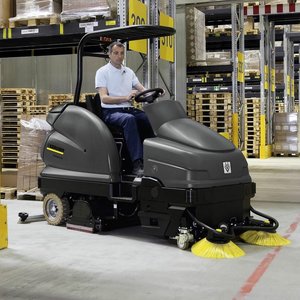 Karcher Large Ride-on Scrubber Dryer & Sweeper (B100/250RI)